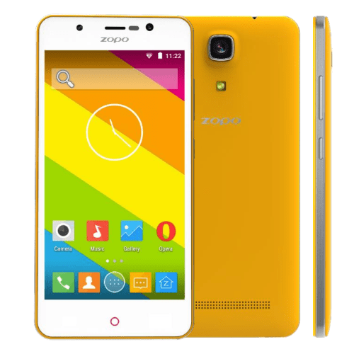 ZOPO ZP350 Smartphone 5.0 Inch HD IPS 4G 64bit Quad Core Android 5.1 Front LED- Yellow