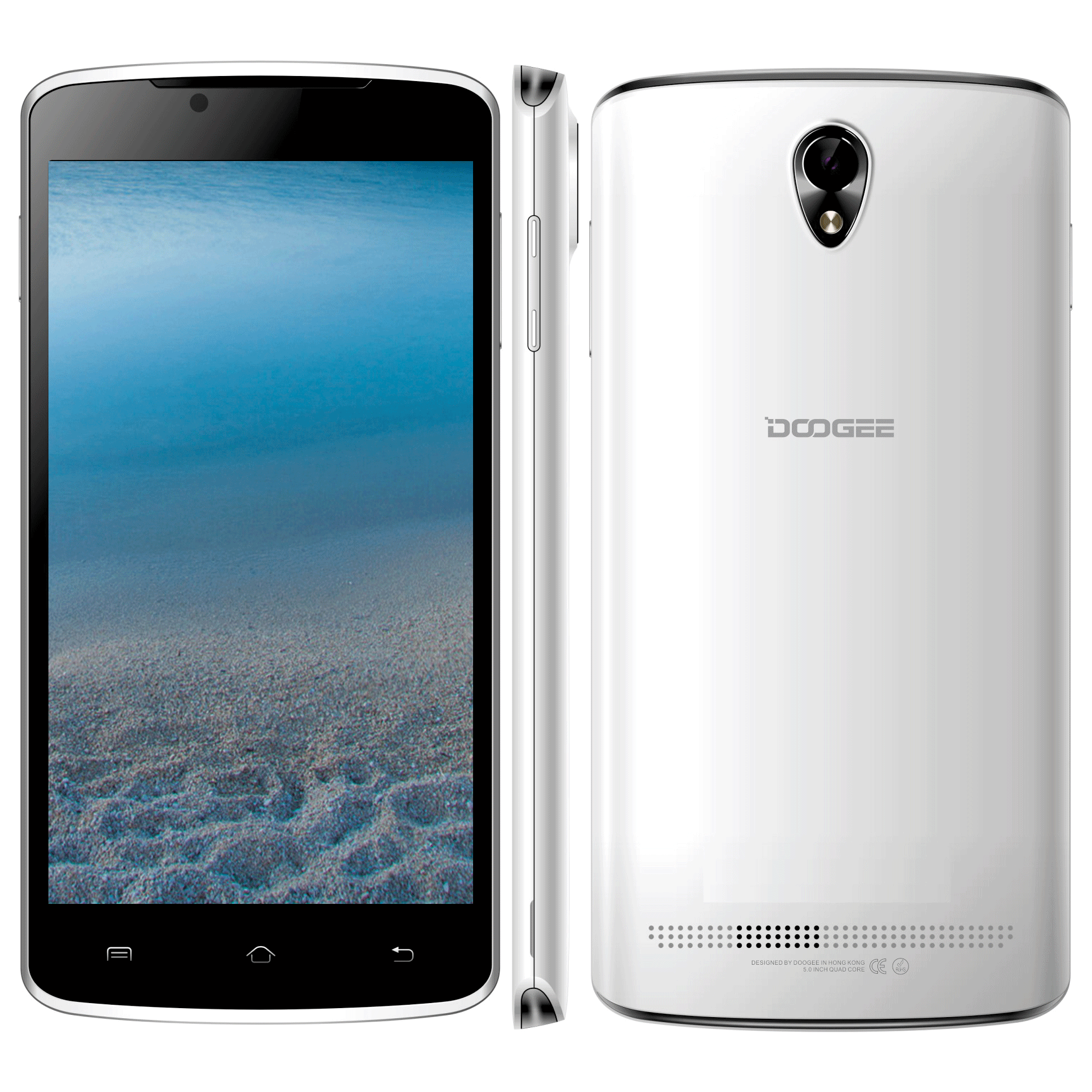 DOOGEE MINT DG330 Smartphone Android 4.2 MTK6582 1GB 4GB 5.0 Inch 3G GPS White