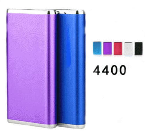 Portable Ultra-thin Mobile Power Bank 4400mAh for Mobile Phone Tablet PC 5 Color