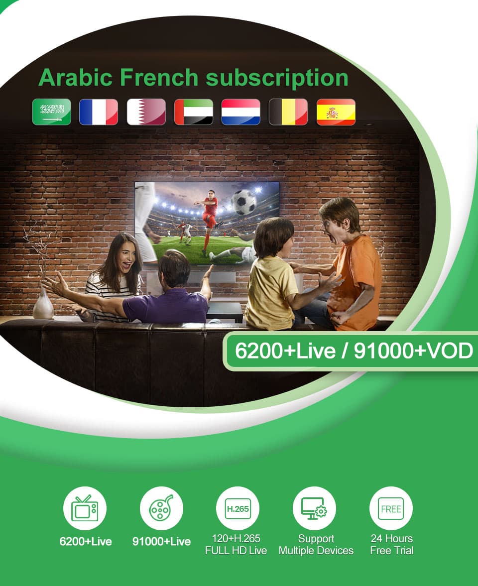 Arabic French IPTV Subscription