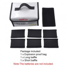 STARTRC DJI FPV Battery Waterproof Fireproof and Explosion-proof Bag Lithium Battery Storage Protective Pack