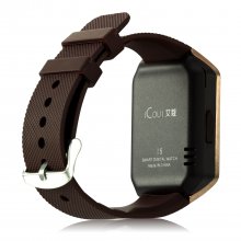 iCou I5 Smart Watch Phone 1.54 Inch Touch Screen Bluetooth Camera FM Brown