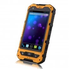 A8 Smartphone IP68 Android 4.2 MTK6572W SOS Power Bank 3000mAh Battery - Black & Orange