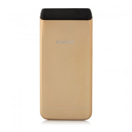 Cager S15 5500mAh Ultrathin Double USB Power Bank for Smartphones Tablet PC Golden