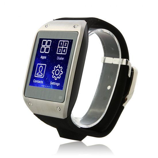 Used SWatch K2 Bluetooth Watch Android 4.2 MTK6572 Dual Core Camera GPS WiFi FM 1.54\'\'