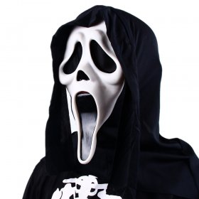 Material Vinyl Halloween Horror Death Skull Mask Script Kill Dawn Killer Scream Ghost Wolf Fang Ghost Mask