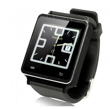 Iradish I7 Smart Bluetooth Watch Touch Screen for Android Devices 1.54 Inch - Black