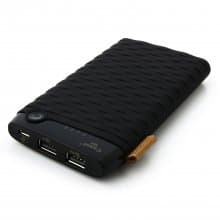 Cager S13 10000mAh Portable Dual USB Output Power Bank for Smartphones Tablet PC Black