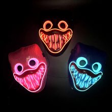Glow Mask Poppy Kids Cold Glow Mask Cyberpunk Halloween Plastic Mask