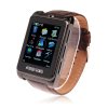 S9110 Quad Band Watch Phone 1.8 Inch Touch Screen Bluetooth Camera with Bluetooth Earphone - Brown