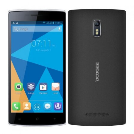 DOOGEE KISSME DG580 Smartphone 5.5 Inch MTK6582 Android 4.4 Wake Gesture HOTKNOT- Black