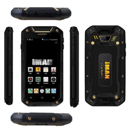 i5800C Smartphone 4.5 Inch QHD IP67 MTK6582 Quad Core 1GB 8GB Android 4.4 Black