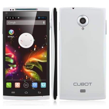Cubot X6 Smartphone MTK6592 5.0 Inch OGS Screen 1GB 16GB Android 4.2- White