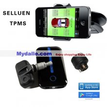 Selluen Wireless Tire Pressure Monitor System(TPMS) for iphone ,Samsung,HTC Built in sensor
