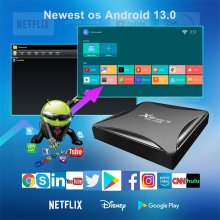 X88 mini13 Android TV Box 13.0 4GB 32GB 2.4G 5G 4K TV Box RK3528 Chipset Support USB 2.0 Ethernet LAN Mlutimedia Video Box