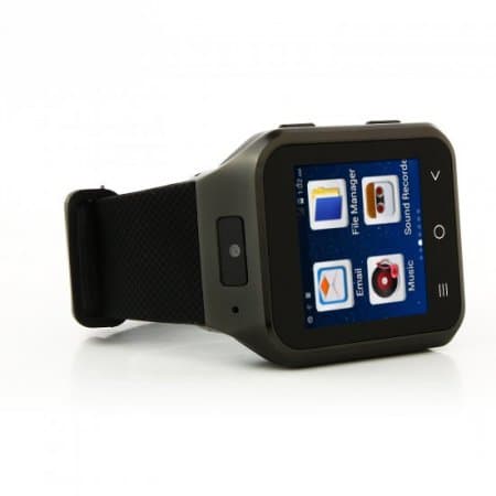 ZGPAX S8 Watch Phone Android 4.4 MTK6572W Dual Core 1.54 Inch 3G 512MB 8GB GPS Black