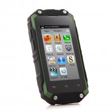 J5 Smartphone IP54 Tri-proof MTK6572W Dual Core Android 4.2 3G 2.4 Inch Green