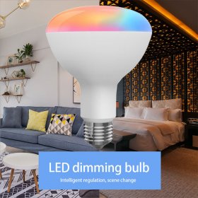 Zigbee Tuya Smart Flood Light Bulb,Full Color and Tunable White BR30,Support Tmall Genie/Alexa/Goog1eHome/,Hub Required,2-pack