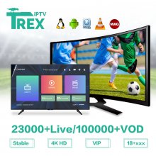 Trex IPTV 12 Months Top High Quality 4K Buy IPTV Subscription for Android Firestick Smart TV Free Trial