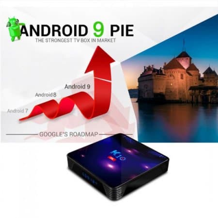Android 9.0 TV Box K10 Amlogic S905X3 4G RAM 32G/64G/128G ROM  IPTV Box Quas-core 2.4/5G Dual-band WIFI Media Player 8K H.265 Bluetooth 4.1 Set Top Box