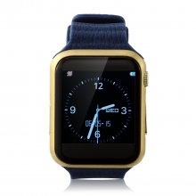 Marknano V9 Smart Watch Phone Bluetooth Watch 1.54 inch Heart Rate Dark Blue&Gold