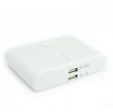 12000mAh Portable Mobile Power Bank White