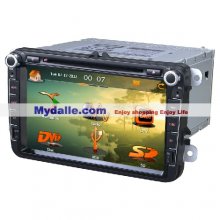 8 inch Car autoradio gps navigation system player for VW/Skoda with can bus dvd/bluetooth/radio/gps/iphone/ipod function