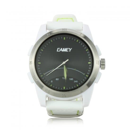 EAMEY Unik 2 Smart Sports Watch 5ATM Dual Movement Dual Battery for Android iOS White - Click Image to Close
