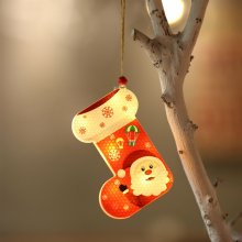 6pcs/lot Christmas decoration pendant night light bar shop window holiday tree dress up supplies scene layout