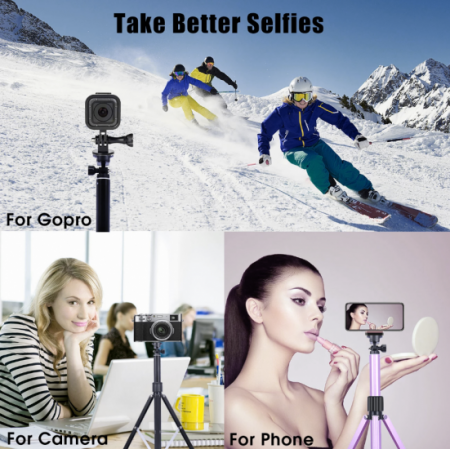 New selfie stick tripod phone holder with BT remote control super anti-shake latest design