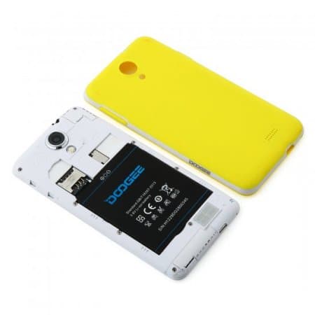 DOOGEE LEO DG280 Smartphone Anti-shock Android 5.0 MTK6582 1GB 8GB 4.5 Inch Yellow