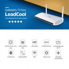 Promo Leadcool Android 9.0 TV Box 4K 1080P 2.4G WIFI Set Top Box 5pcs/lot Ship from French Warehouse