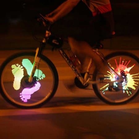 Colorful Bike Wheel Spoke Light Programmable Rechargeable Edition Bicycle Accessories