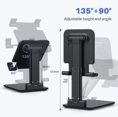 For Mobile Phone, E-book, Stable, Adjustable and Foldable Universal Tablet Stand