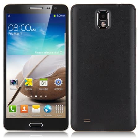 N3 Smartphone Android 4.2 MTK6589 Quad Core 5.7 Inch 1GB 8GB IPS HD Screen- Black