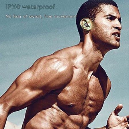 HiFi Surround Sound Wireless Earphone IPX6 Waterproof Earbuds Power In Ear Sport Headset Touch Control Headphones for Mobile Phone