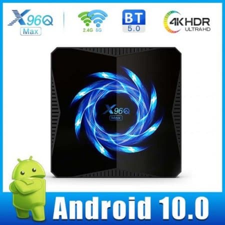 X96q max smart tv android 10.0 4GB 32GB 64GB allwinner h616 quad core bluetooth 5g wifi 4k media player