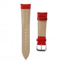 Crocodile Split Leather Buckle Watch Bands Straps For Apple Watch 38mm&42mm Red