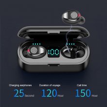 F9 TWS Wireless Earphone Bluetooth 5.0 Headphone LED Display With 2000mAh Power Bank Headset With Microphone for Sport Gaming Watertproof Wireless Earbuds