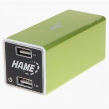 HAME P6 10400mAh Dual USB Output Power Charger Power Bank 2 Color