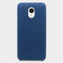 Original Leather Protective Back Cover Case for MEIZU m1 note Smartphone Dark Blue