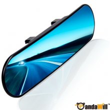 Angel AJL-005 11 Inch Curved Surface Panoramic Rearview Clip-On Mirror Blue Mirror out let