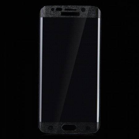 0.2mm Screen Printing Tempered Glass Screen Protector for SAMSUNG S6 Edge Black