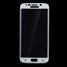 0.4mm Screen Printing Tempered Glass Screen Protector for SAMSUNG S6 Edge White