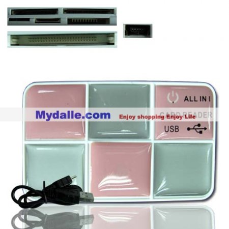 All in oneHi-speed+ USB 2.0 multislot cardreader /writer(with CE and FCC certicate)