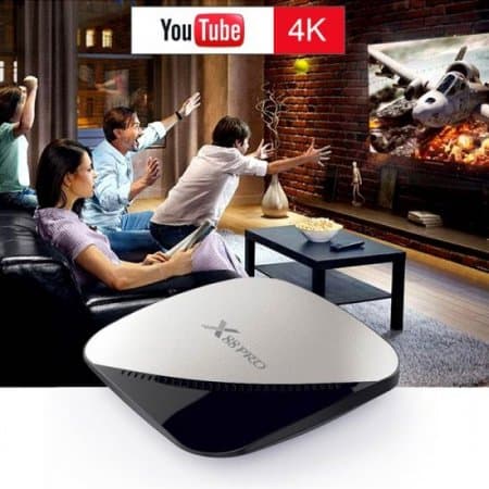 Android TV BOX X88 PRO RK3318 Quad-Core WIFI 2.4G /5G Android 9.0 OS Support 4K H265