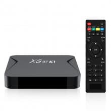 Android TV Box XS97K1 Android 10.0 TV Box 2GB RAM 16GB ROM, TV Box 4K Android Box H313 Quad-core with 2.4G 5G Wi-Fi 6K H.265 HDR Bluetooth USB Ethernet TV Box Android