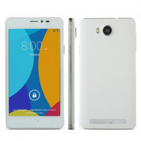 JIAKE V10 Smartphone Android 4.4 MTK6572W Dual Core 3G Smart Wake GPS 5.0 Inch - White