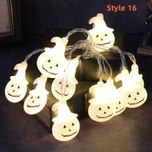 Halloween Decoration LED Light String Pumpkin Skull Eyeball Light String Halloween Dress Up Props Pendant