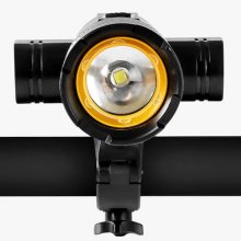 USB Charging Cycling Mountain Bike Headlight Taillight Lamp Anti Rainy Riding Equipment Accessories Flashlight Kit - Black Headlight +usb taillight